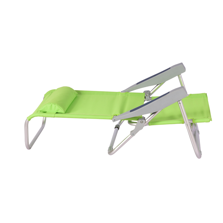 Folding Beach Chair With Adjustable Backrest