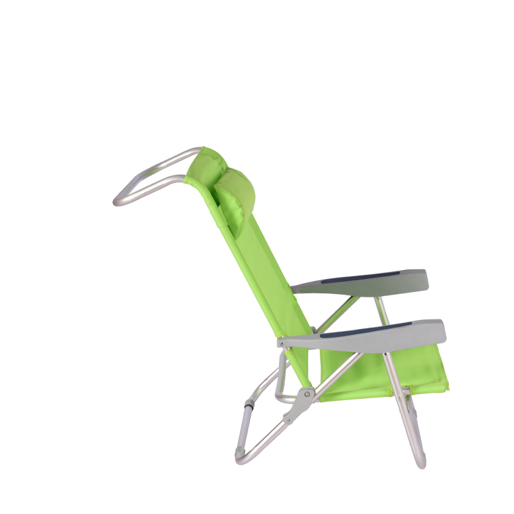 Folding Beach Chair With Adjustable Backrest