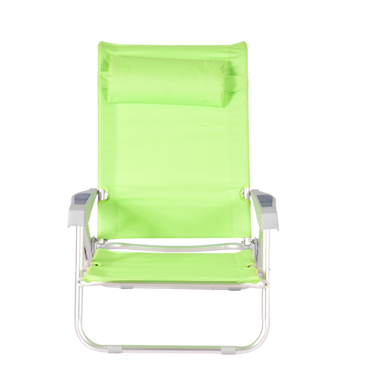 Folding Beach Chair With Adjustable Backrest