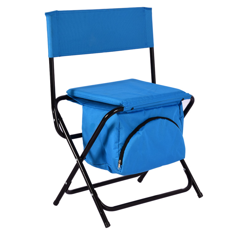 Folding Camping Stool With Cooler Bag