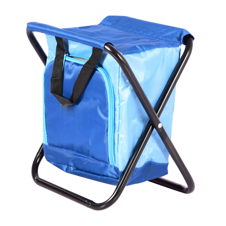 Folding Camping Stool With Cooler Bag